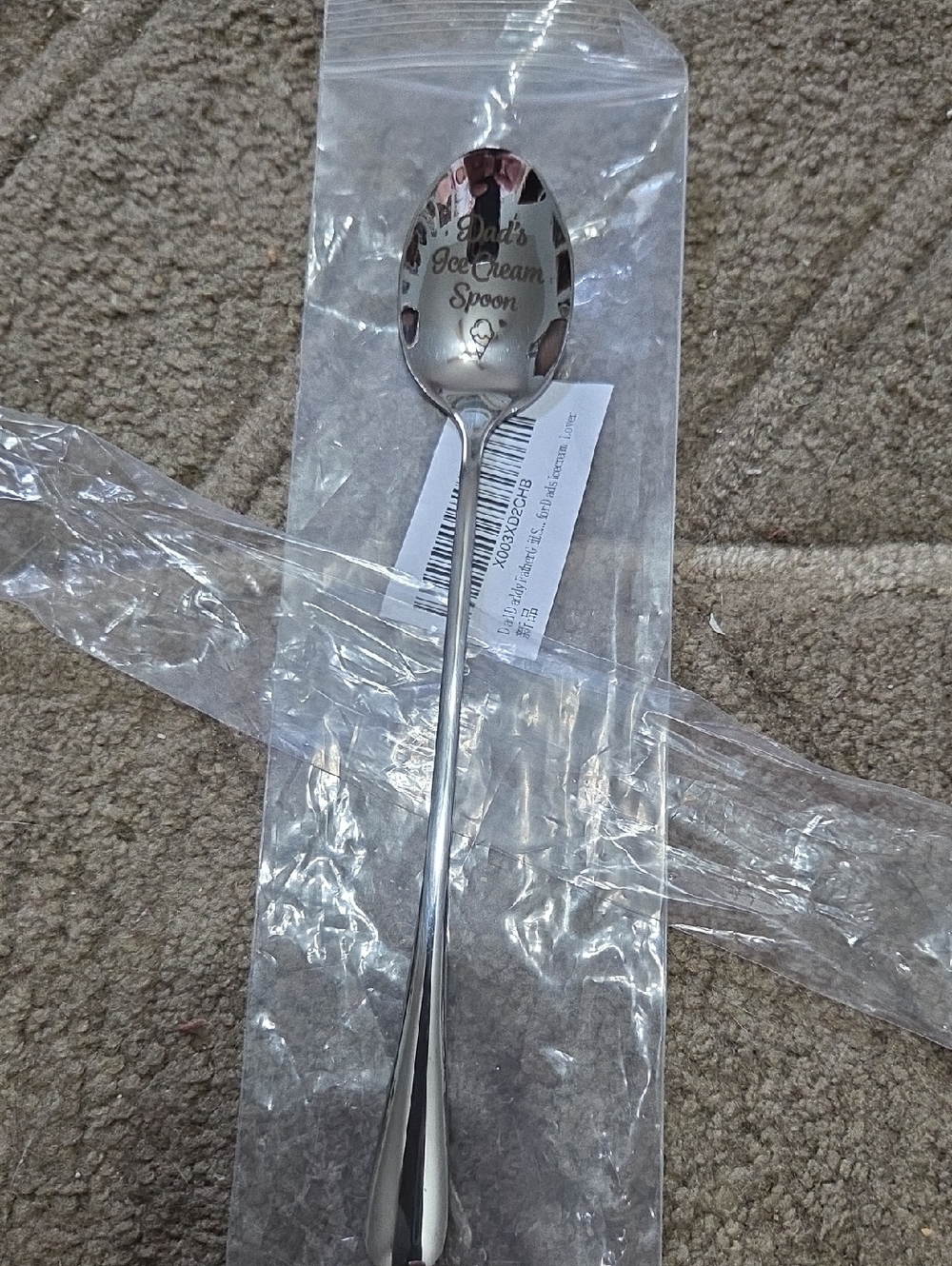 Dad's Ice Cream Spoon Long Handle.